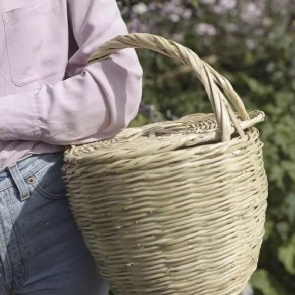 Blooming Dreamer Handbags - Blooming Dreamer Jane Birkin Wicker Basket